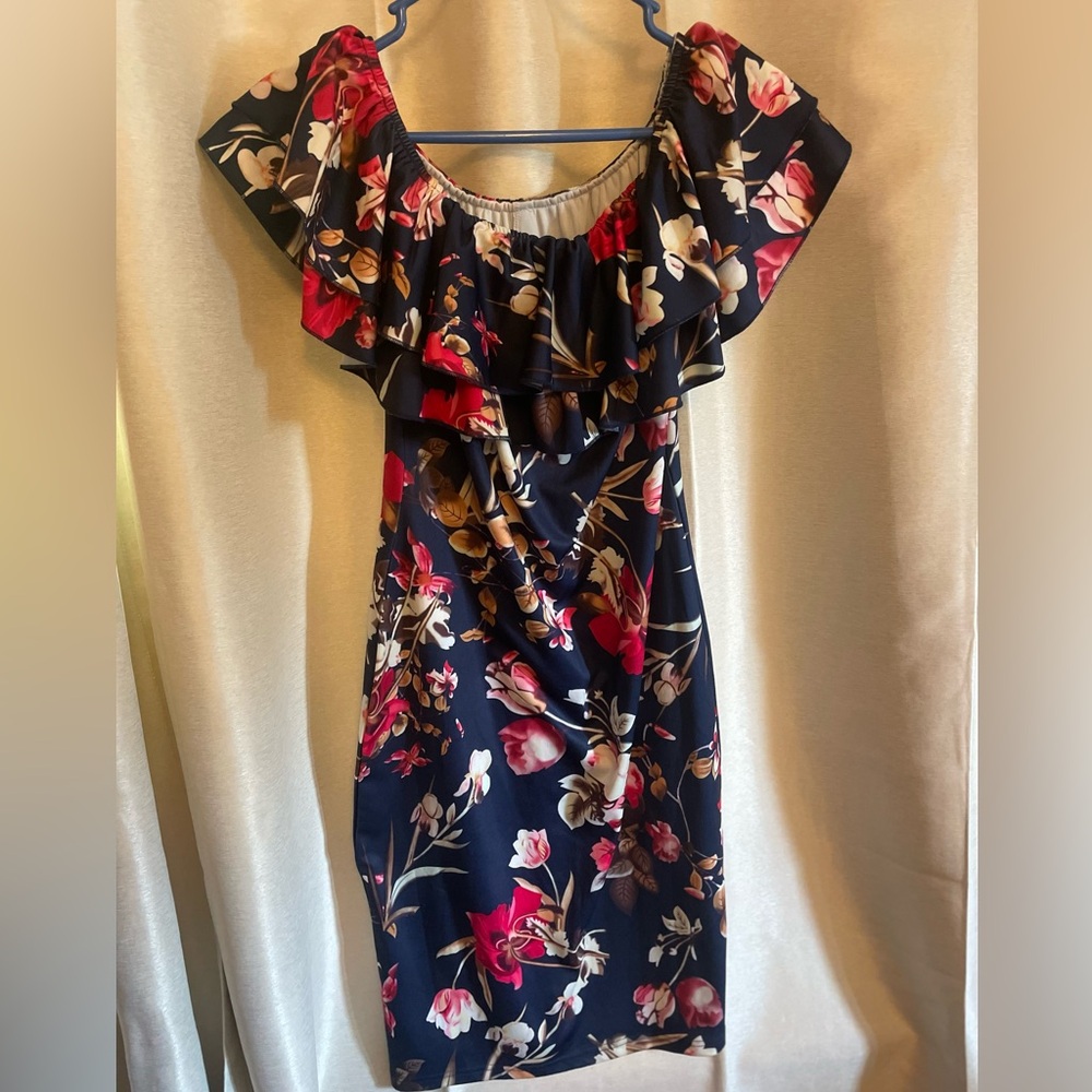 Floral Off-Shoulder Dress